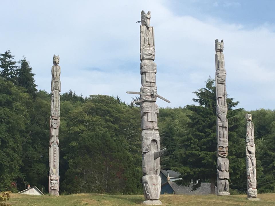 Totem Poles, Alert Bay, Cormorant Island, BC