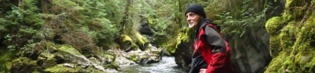 Bud Hiking on Husan Creek